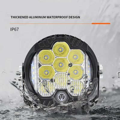 7 inch Three-sided Illumination Light XM-7IN-R-09P-001 46W 4800LM H4 Led Working Light